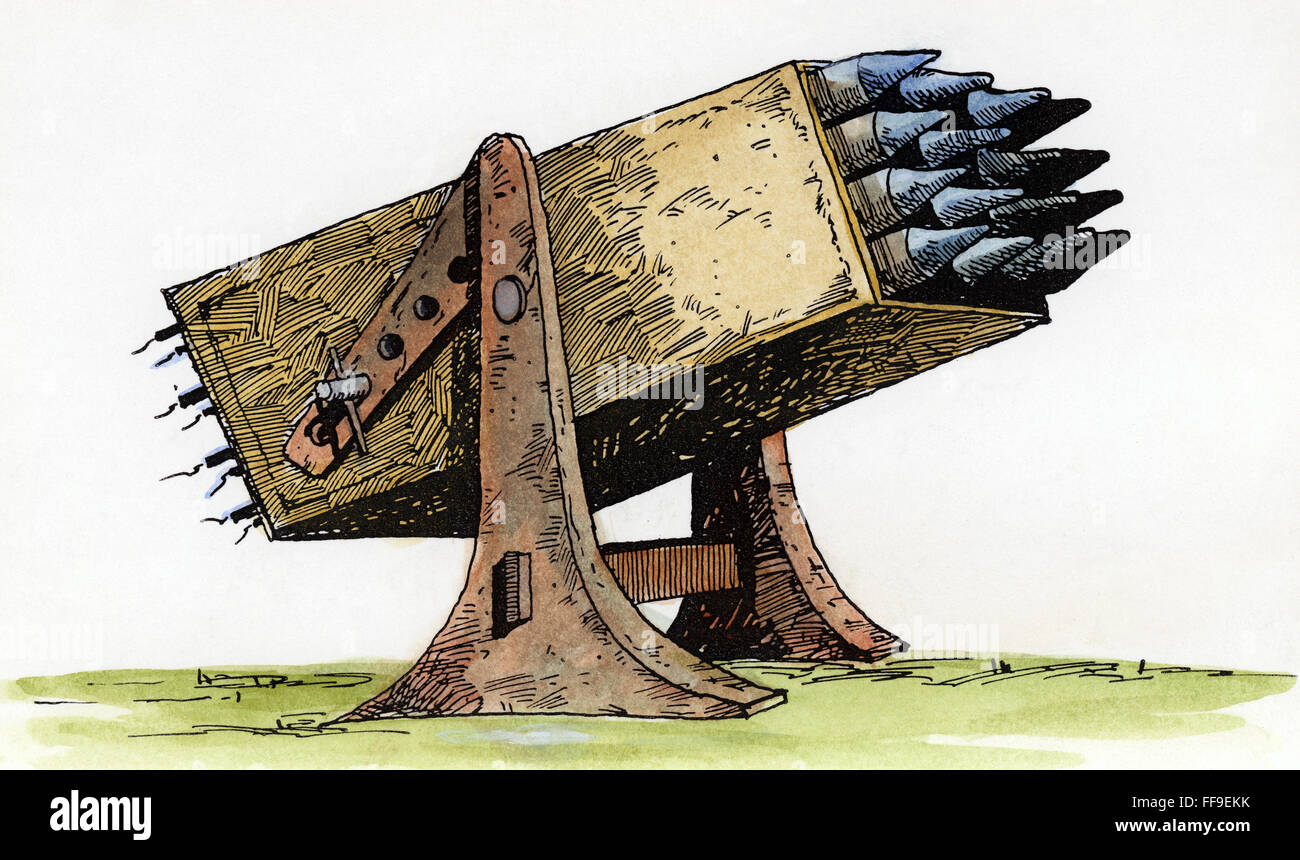 Fusée mongol BATTERIE. 13e siècle après J.-C. /n dimensions. Banque D'Images