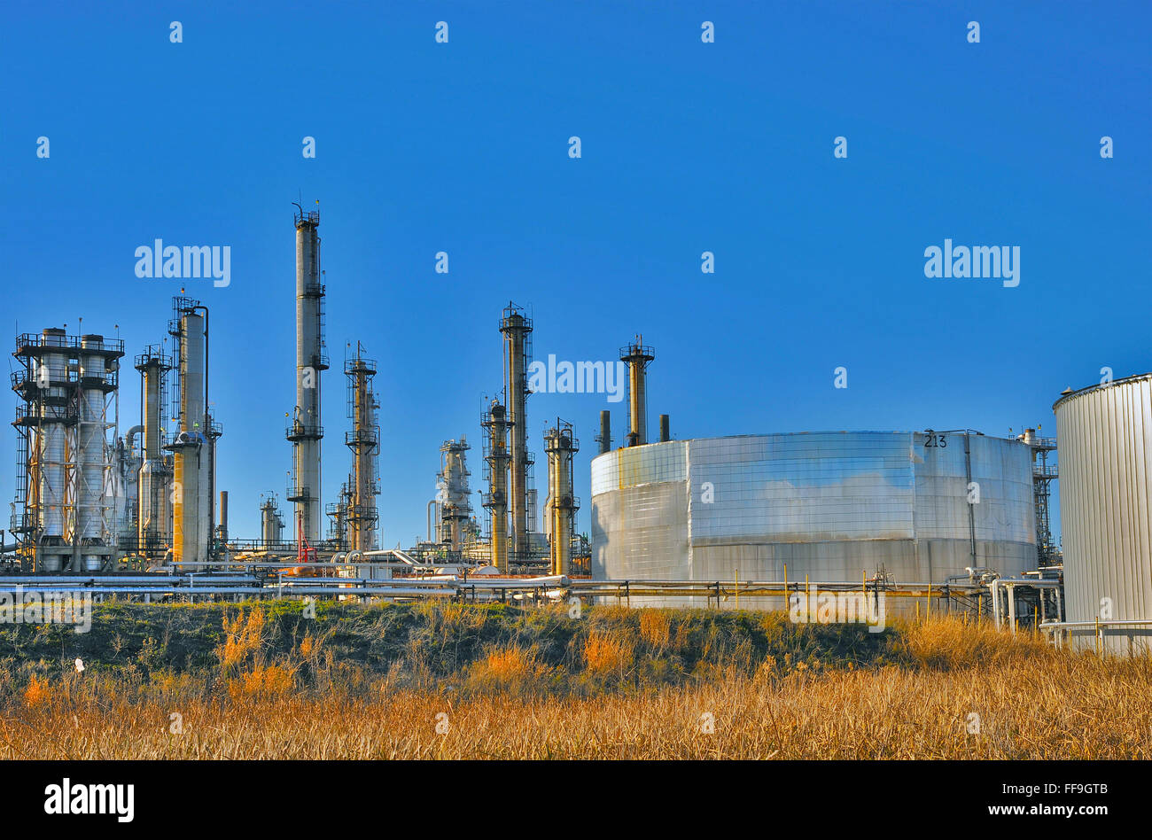 Raffinerie de pétrole et de produits Banque D'Images