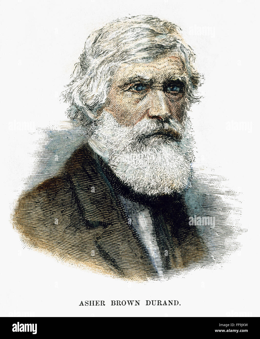 ASHER B. DURAND (1796-1886). NAmerican /graveur et peintre. La gravure sur bois, cuisine américaine, 19e siècle. Banque D'Images