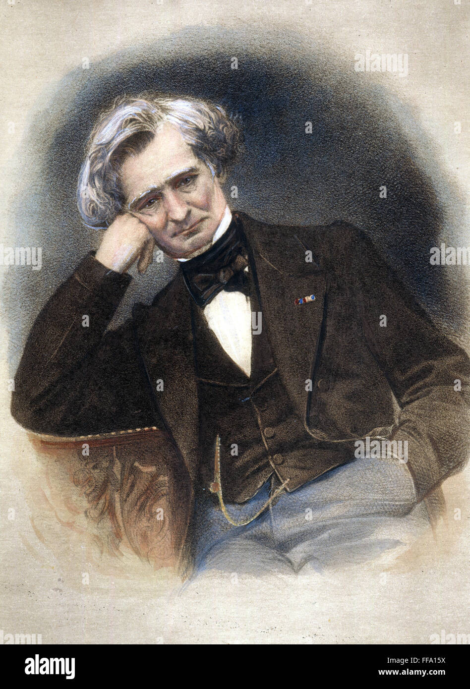 LOUIS Hector Berlioz /n(1803-1869). Compositeur : lithographie, le français, 19e siècle. Banque D'Images
