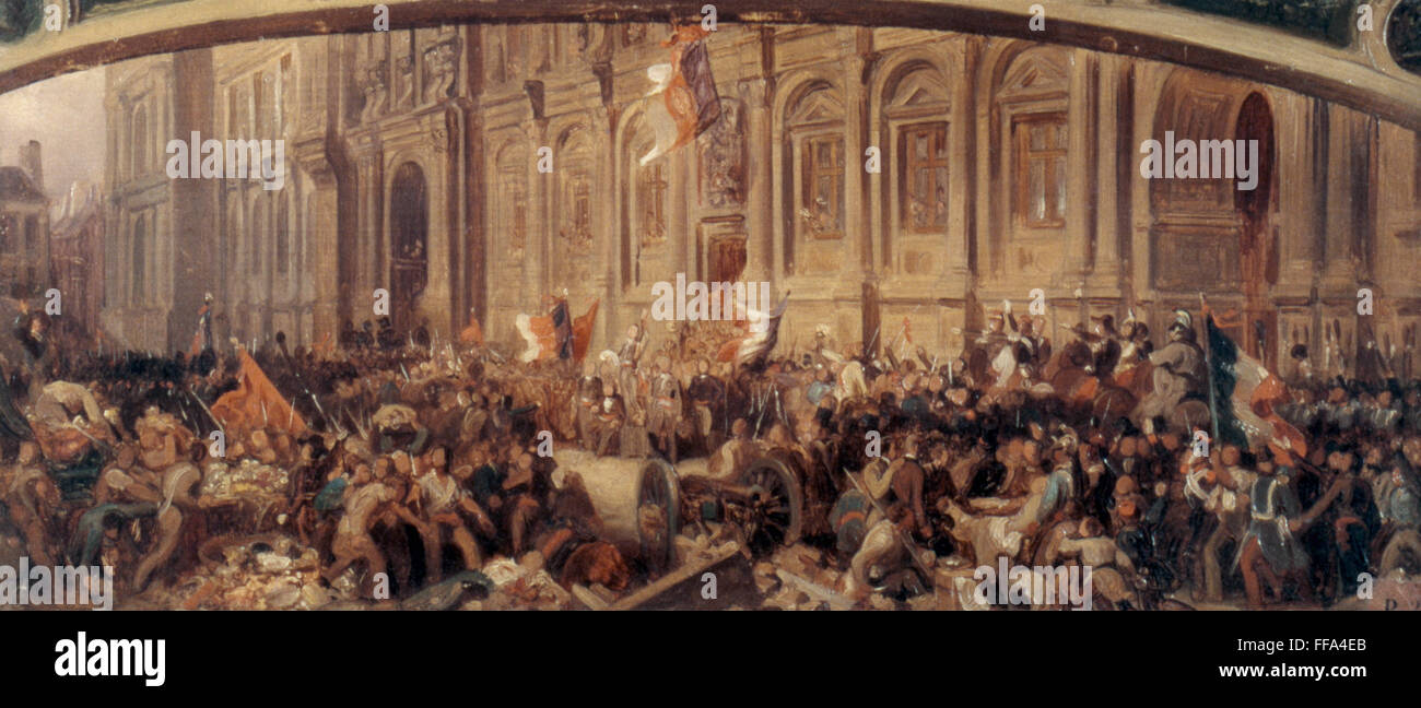 Alphonse de french revolution of 1848 Banque de photographies et d