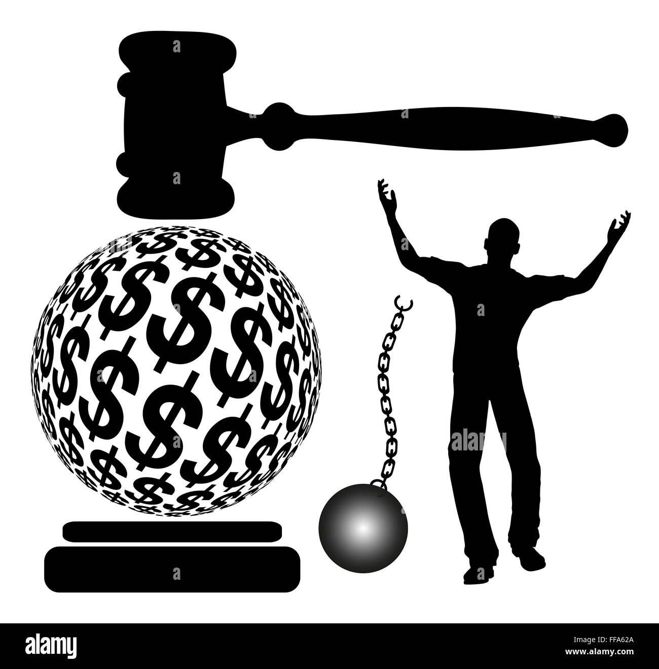 Sortir de prison Banque D'Images