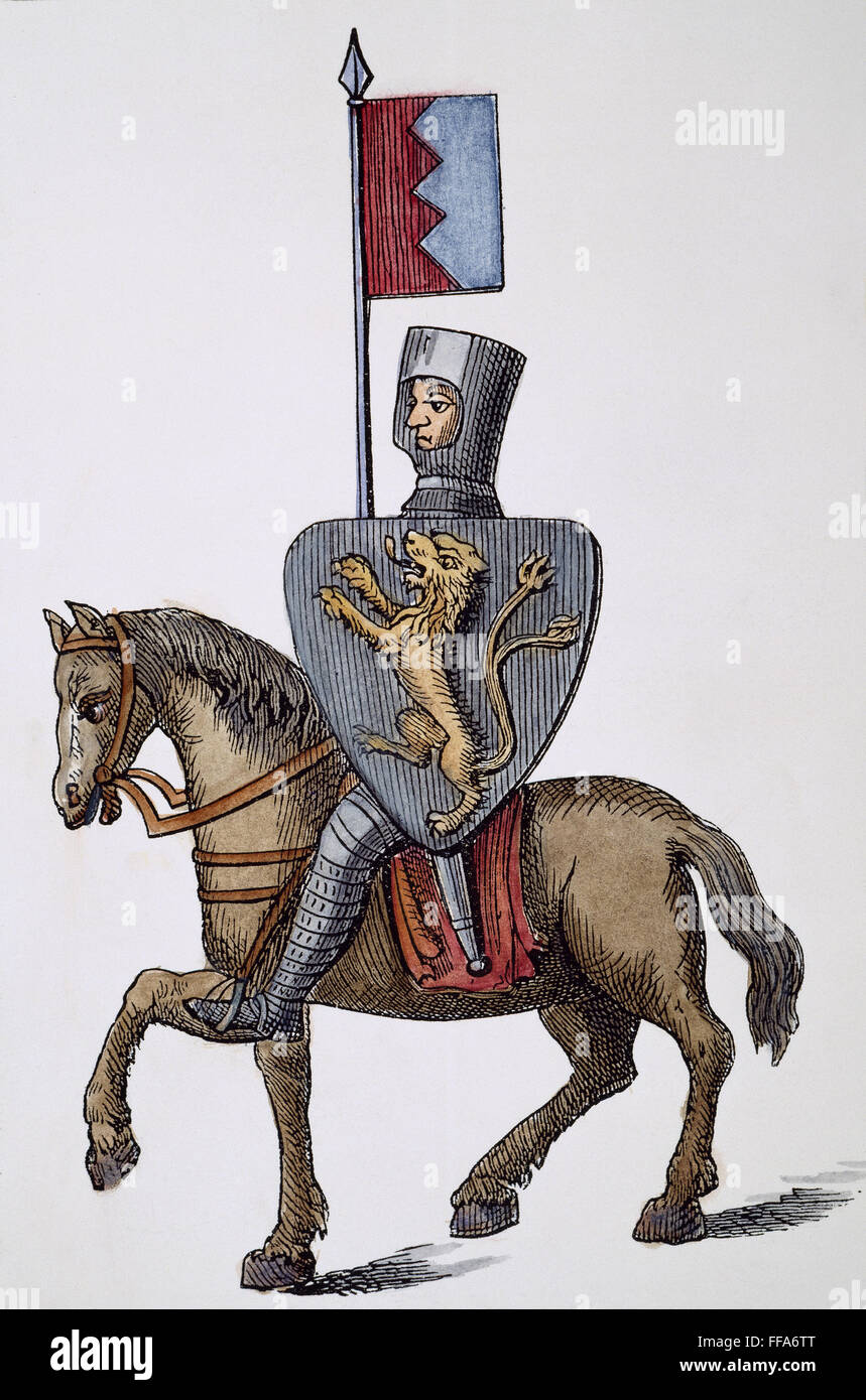SIMON de Montfort, c1231. /NEnglish soldat (1208 ?-1265) : après une ...