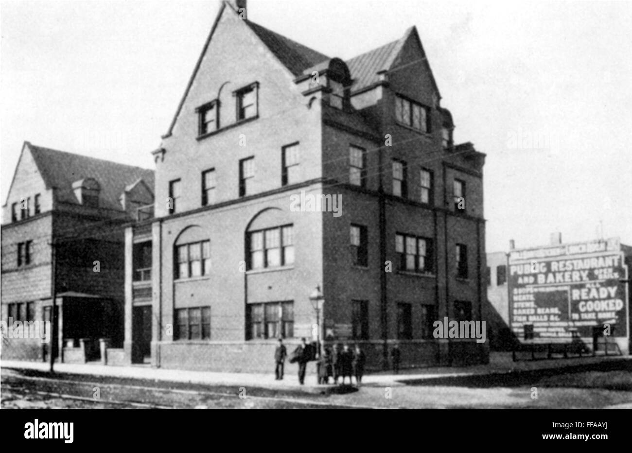 CHICAGO : HULL HOUSE. /NPhotograph, 1898. Banque D'Images