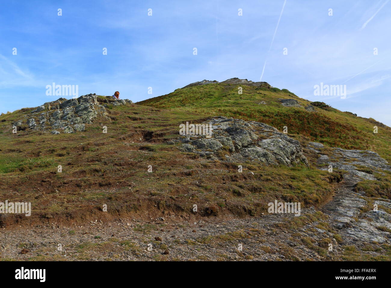 Mwnt, petite communauté et ancienne paroisse en Afrique du Ceredigion, pays de Galles, sur la côte ouest du pays de Galles Banque D'Images