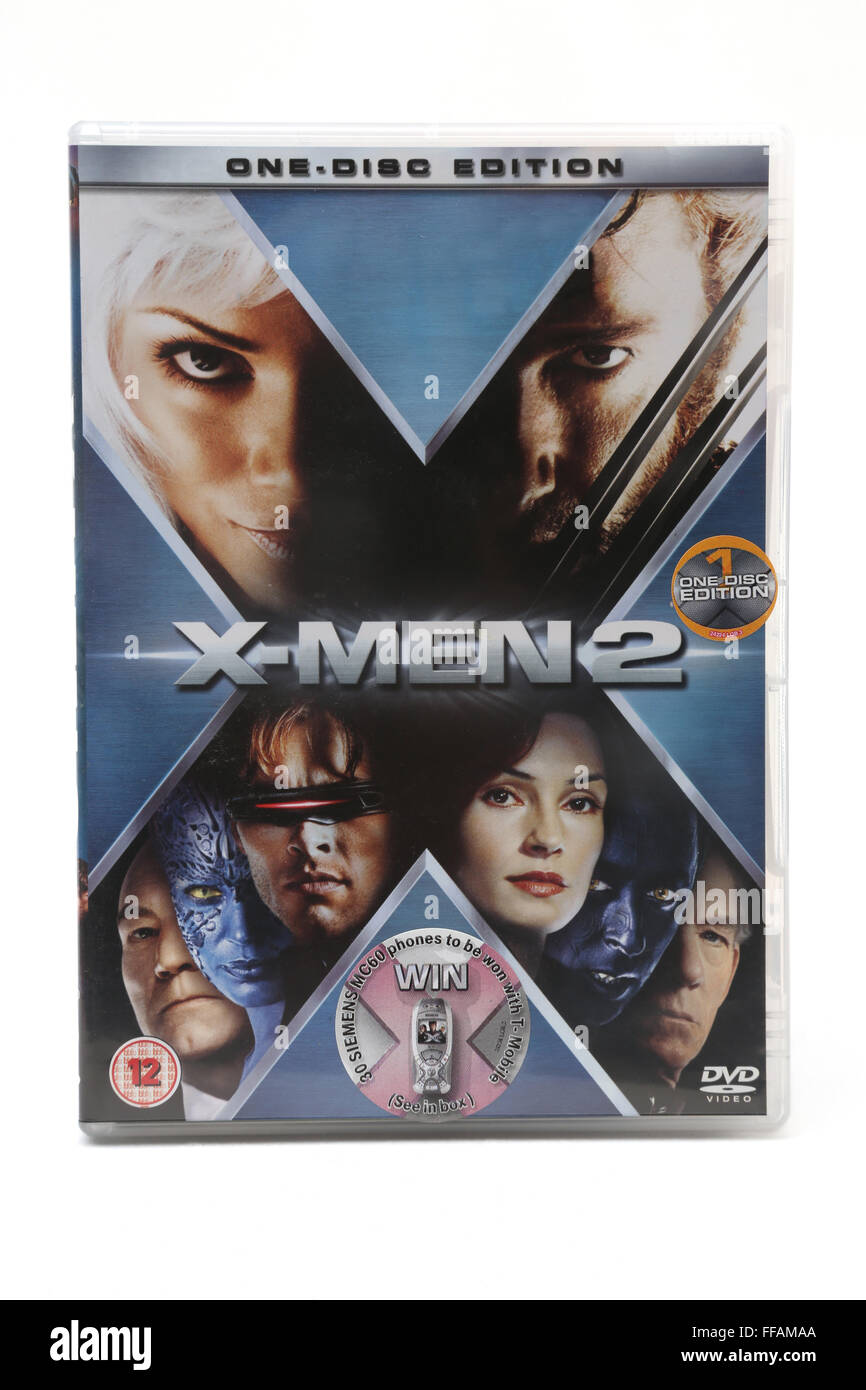 X-Men 2 DVD Banque D'Images