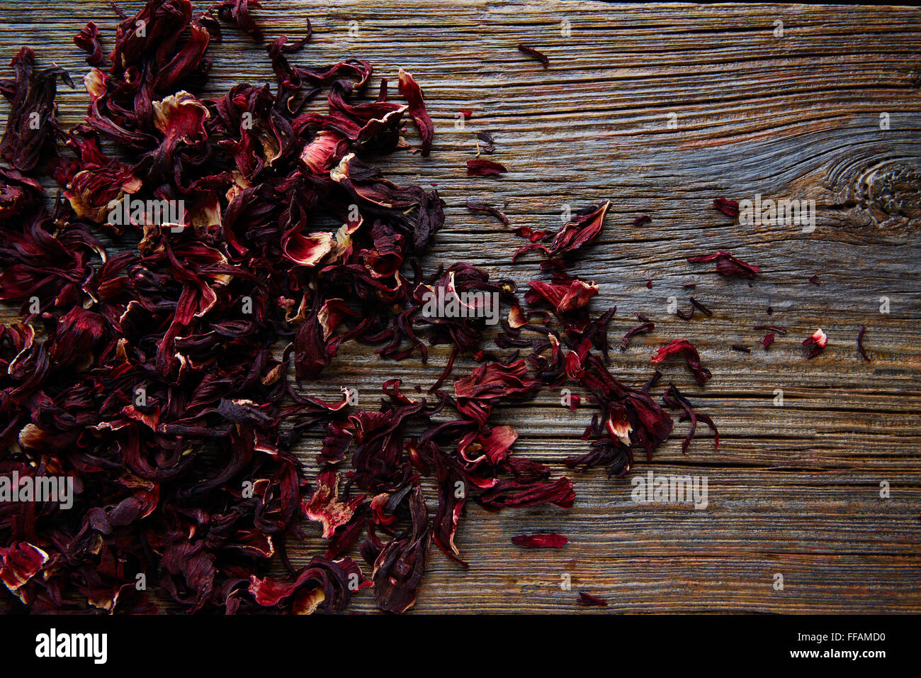 La Jamaïque pour herbes et fleurs d'hibiscus boissons mexicaines Banque D'Images