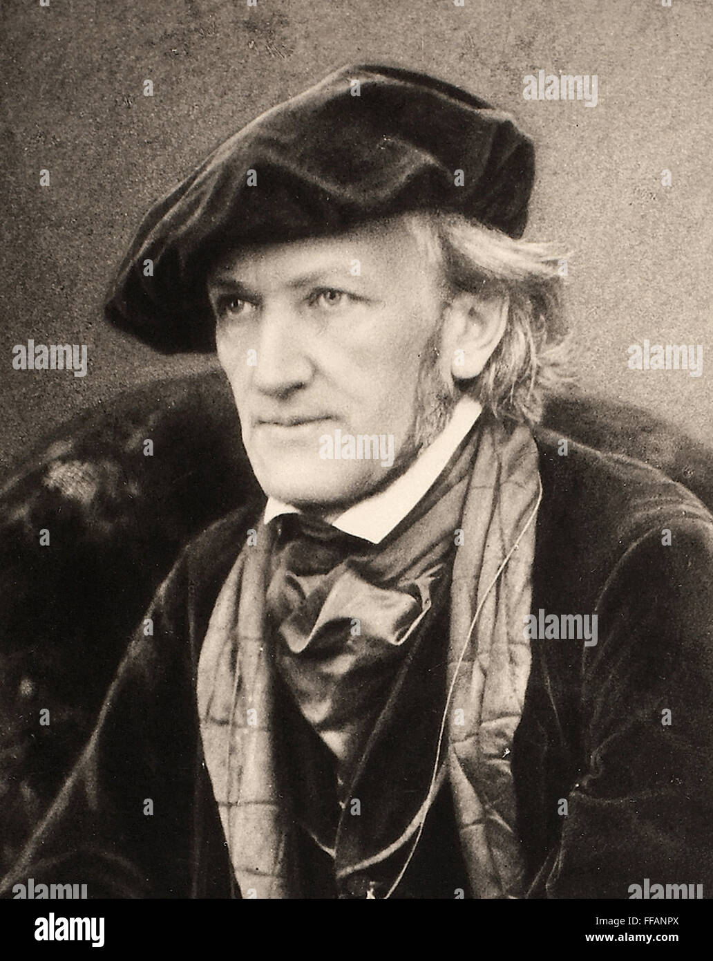 RICHARD WAGNER (1813-1883). /NGerman compositeur. Photographié c1868 à sa villa, Triebschen, près de Lucerne, en Suisse. Banque D'Images