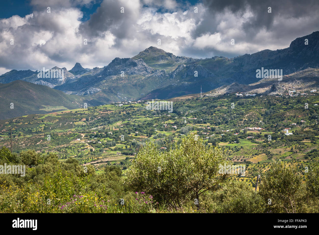 Paysage de montagnes du Rif, au Maroc, Afrique Photo Stock - Alamy