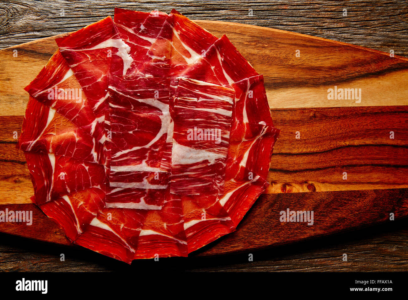 Jamon iberico de Tapas Espagne Andalouse han Banque D'Images
