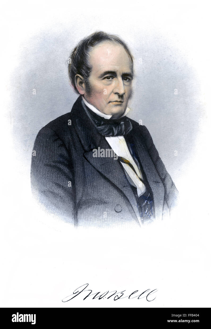 JOHN BELL (1797-1869). /NAmerican politicien. Gravure couleur, 19e siècle. Banque D'Images