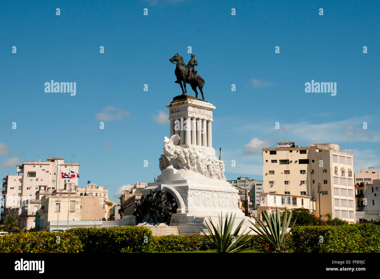 Statue du général Maximo Gomez - La Havane - Cuba Banque D'Images