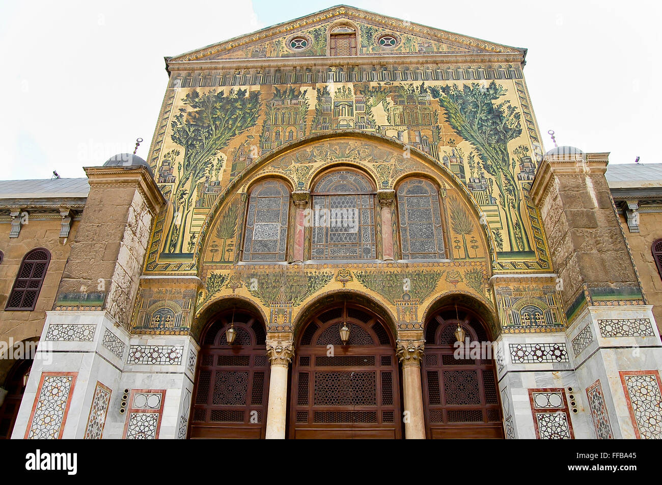 Mosquée des Omeyyades - Damas - Syrie (avant la guerre civile) Banque D'Images