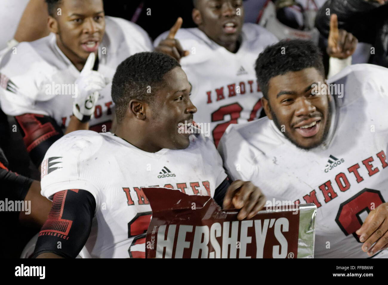 La Cathédrale de battre Panthers Imhotep Ramblers Prep pour win 2016 AAA PIAA Football SH Championnat de l'État à Hershey Park Stadium. Banque D'Images