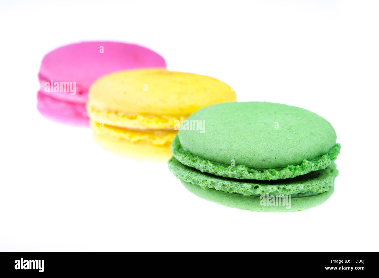 Le macaron isolated on white Banque D'Images
