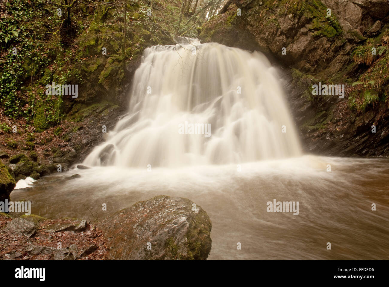 La Cascade de Fairy Glen Banque D'Images
