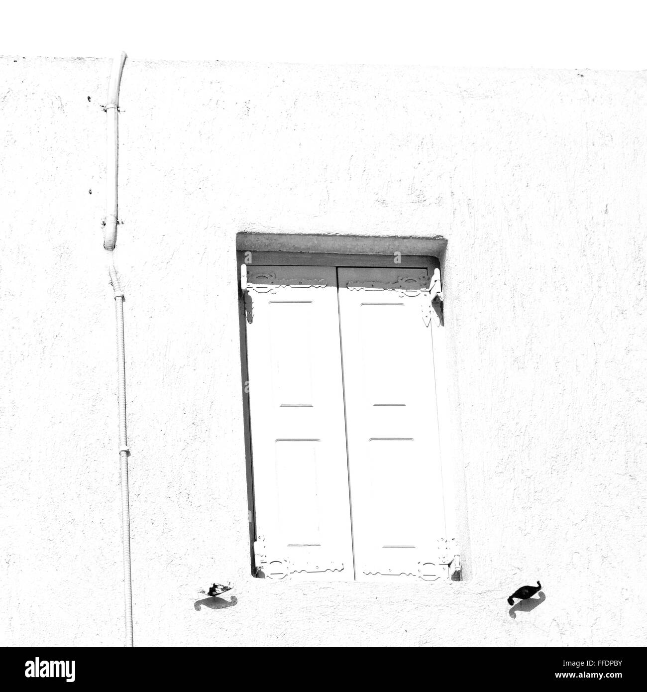 Île de Grèce antorini europe vieille maison et couleur blanc Banque D'Images