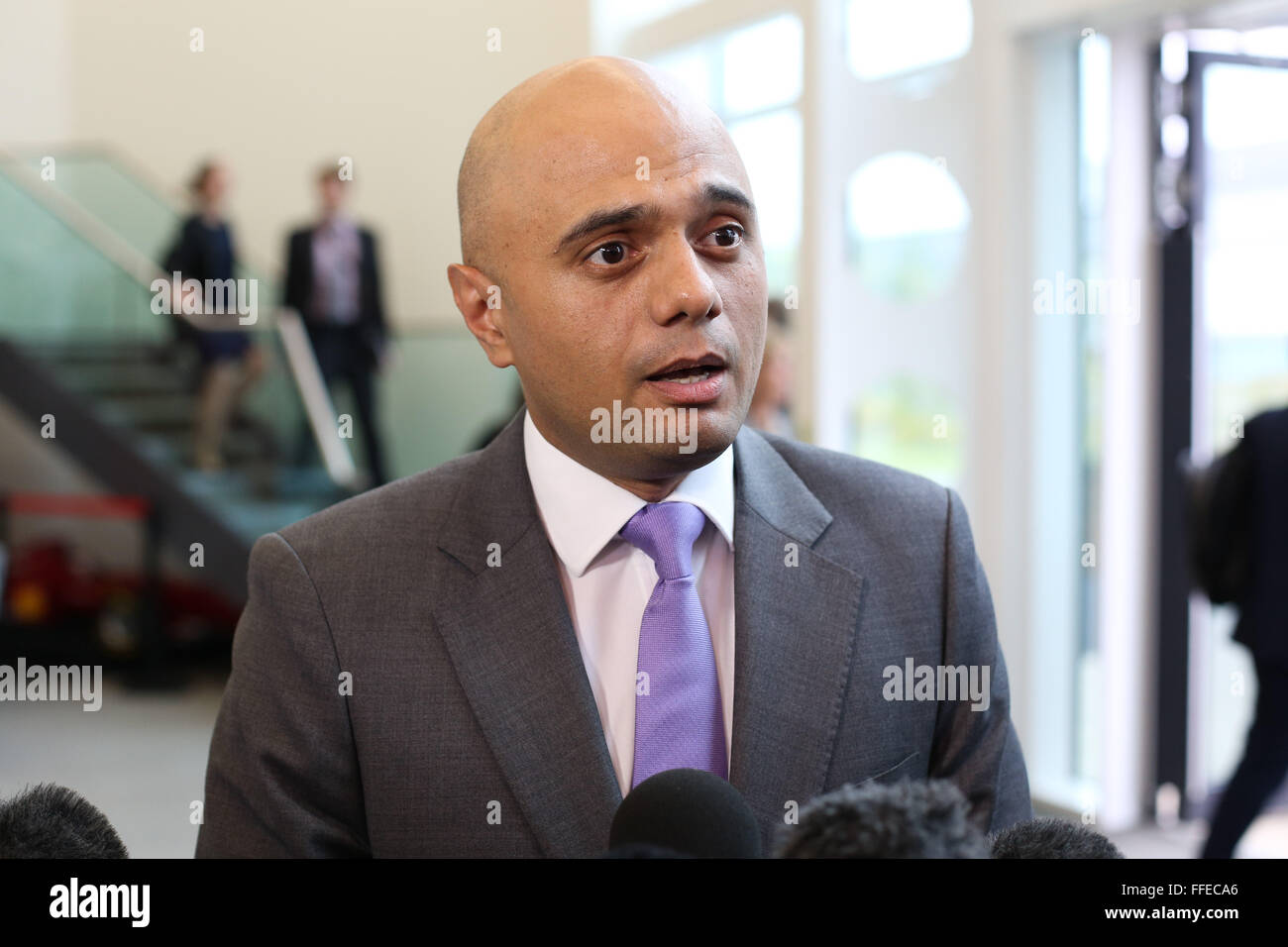 Sajid Javid, politicien conservateur britannique et député de Bromsgrove. Banque D'Images