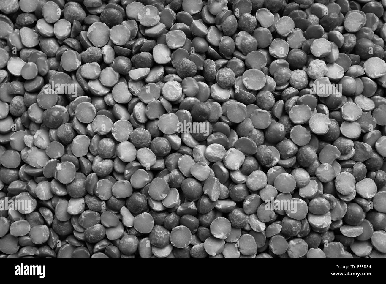 Les pois secs comme un abstract background texture - traitement monochrome Banque D'Images