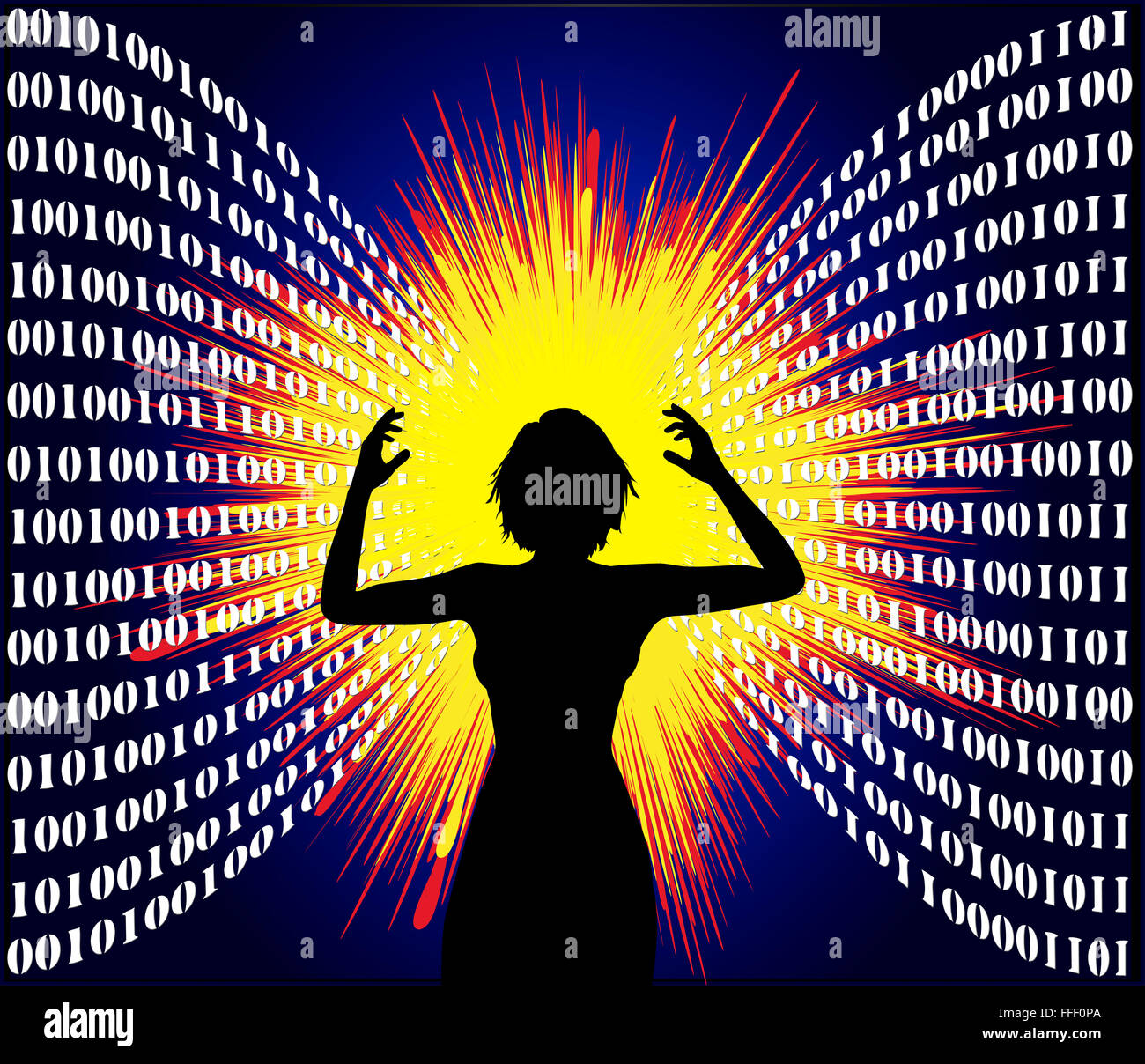 Surcharge de données Banque D'Images