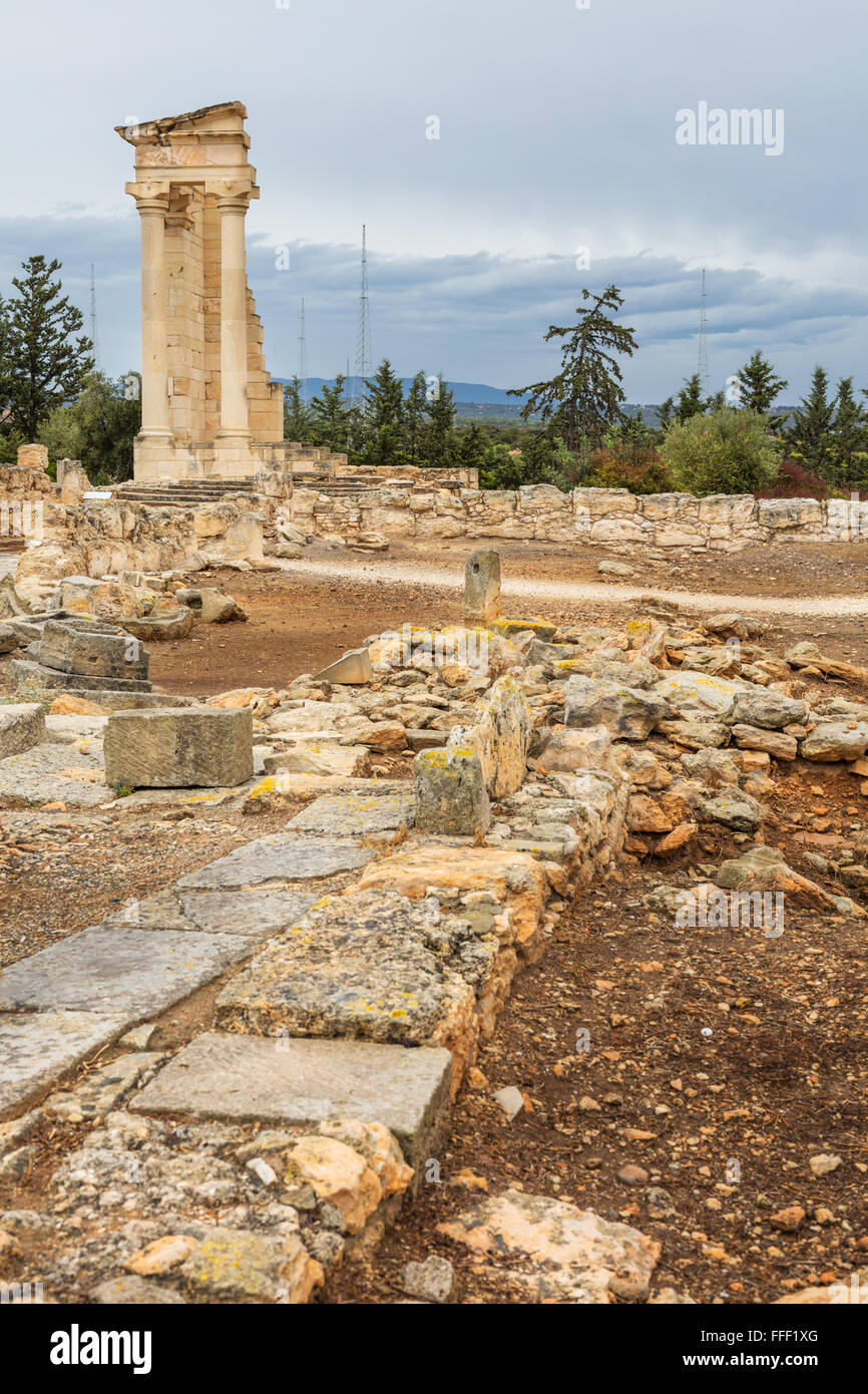 Ville antique Kourion, près de Limassol, Chypre Banque D'Images