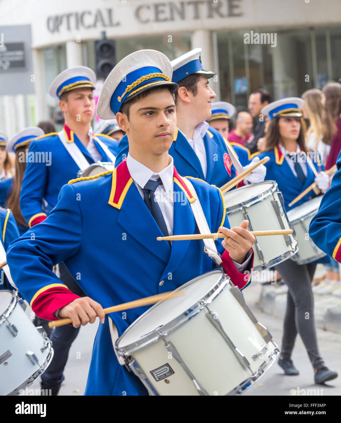 Les étudiants Journée d'ohi parade, Nicosie, Chypre Banque D'Images