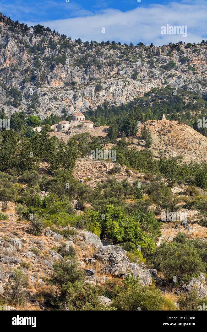 Paysage de montagne, Chypre du Nord Banque D'Images