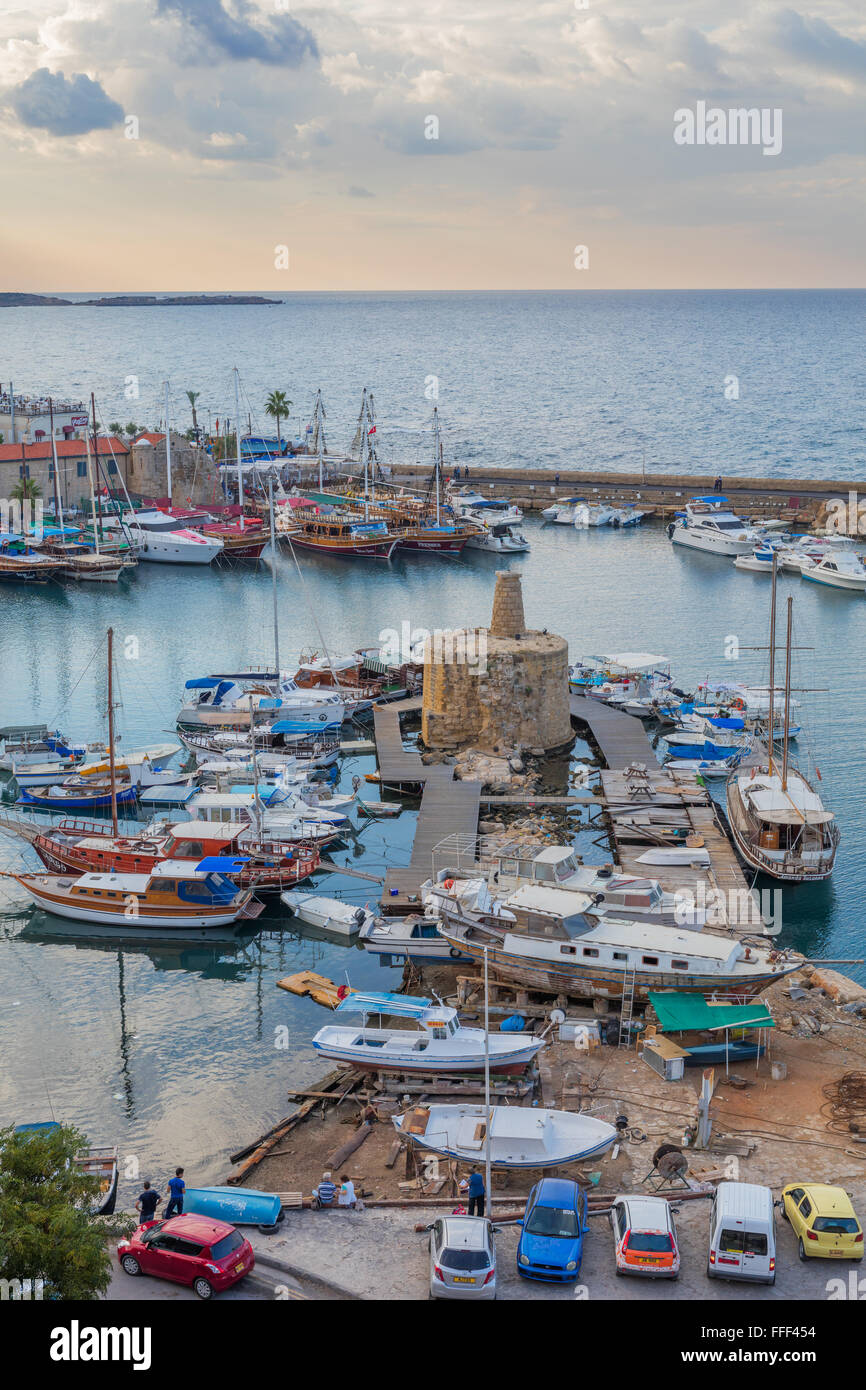 Port de Kyrenia, Chypre du Nord Banque D'Images