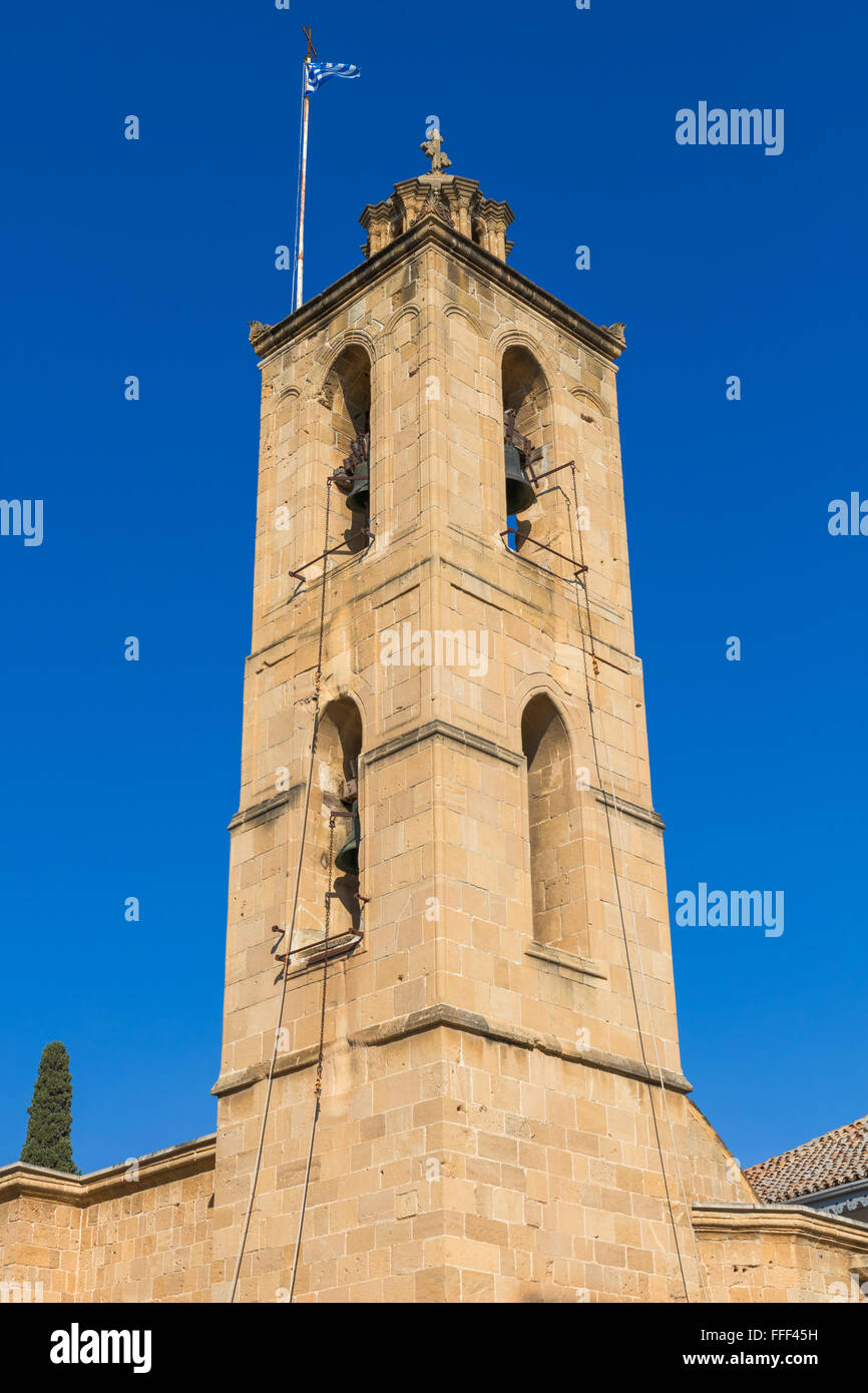 Cathédrale de Saint John Bell Tower, Nicosie, Chypre Banque D'Images