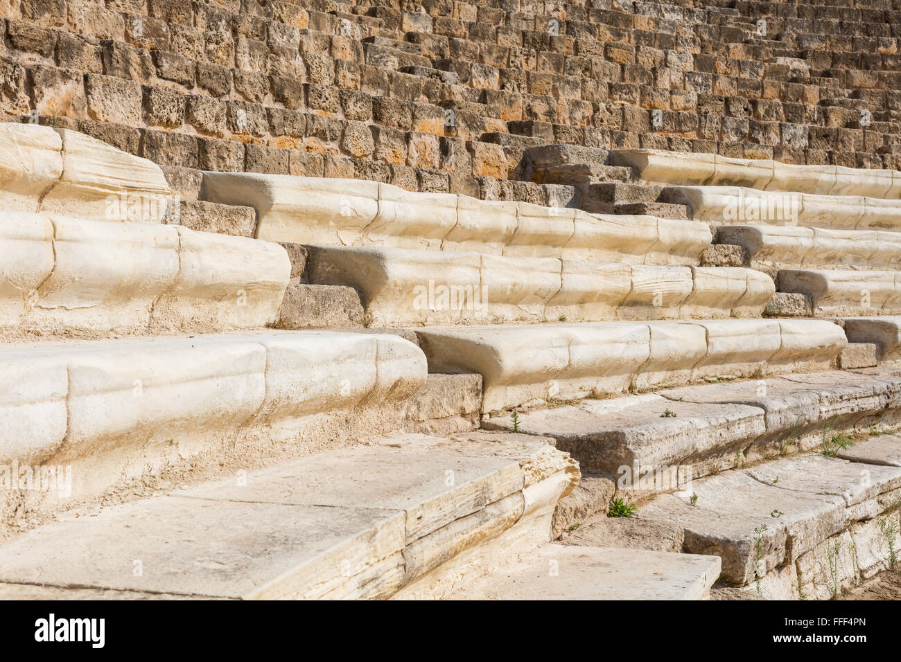 Ruines de l'ancienne ville grecque de Salamine, Chypre du Nord Banque D'Images