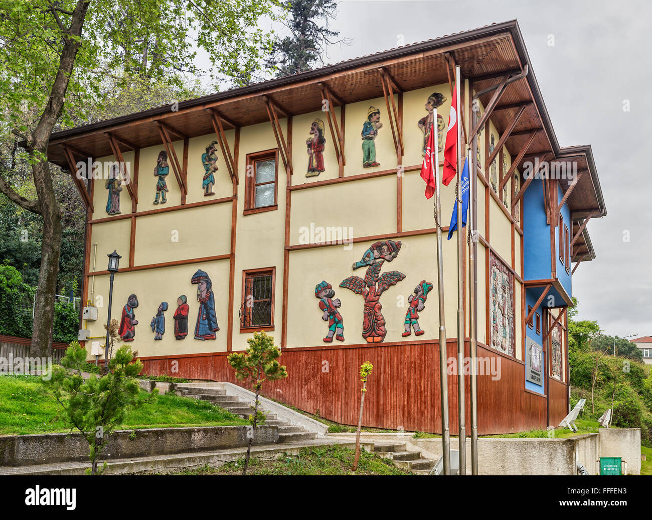 Karagoz (marionnette) bâtiment du musée, Bursa, Turquie, province de Bursa Banque D'Images