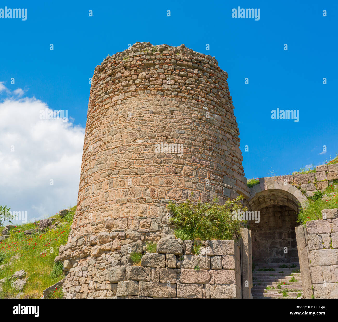 Ruines de Pergame, Bergama, Province d'Izmir, Turquie Banque D'Images