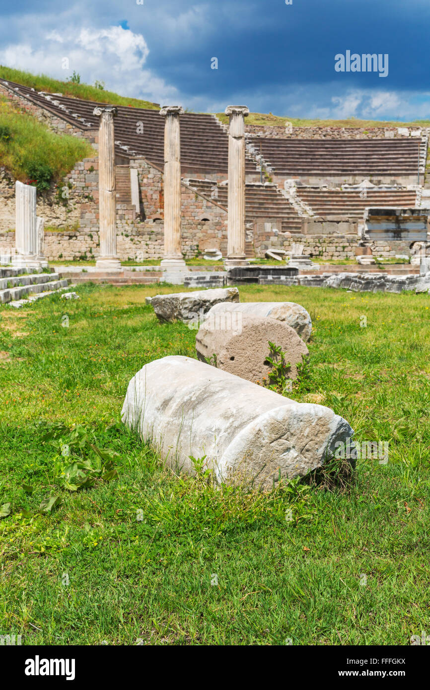 Sanctuaire d'Asclépios, Pergamon, Bergama, Province d'Izmir, Turquie Banque D'Images