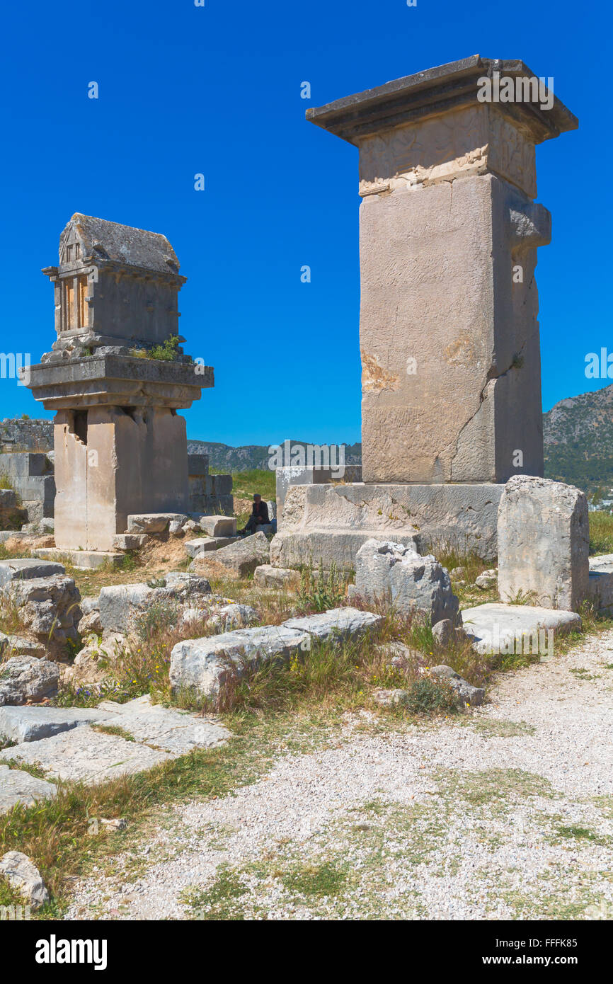 Ruines de l'antique Xanthos, Antalya Province, Turkey Banque D'Images