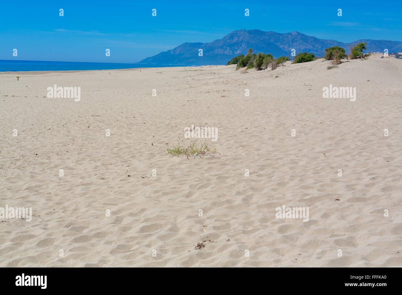 La plage de Patara, Turkish Riviera, Antalya Province, Turkey Banque D'Images
