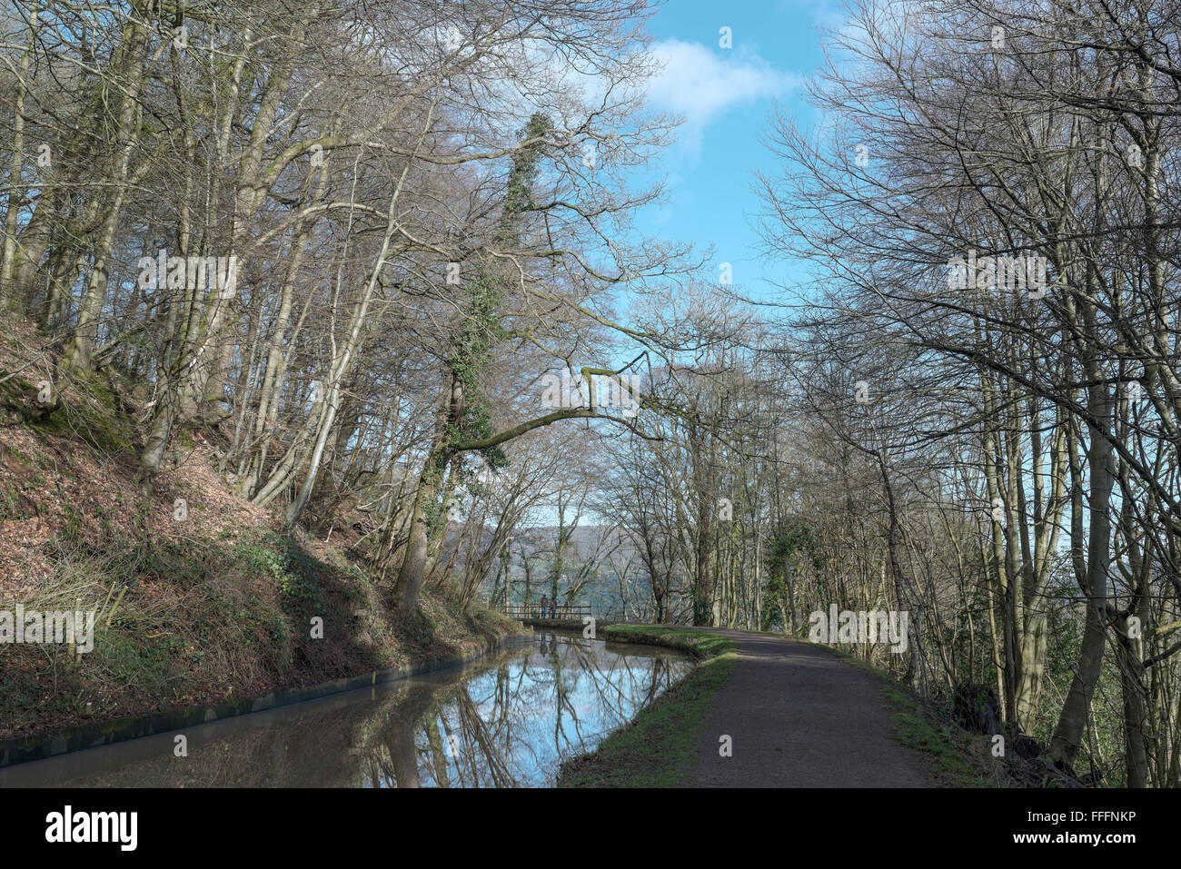 Chemin de halage du canal de Brecon et de Monmouth. Banque D'Images