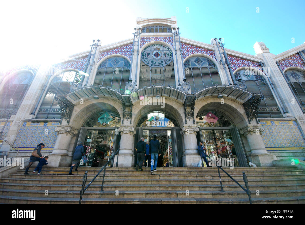 Mercado Central, Valencia Espagne Banque D'Images