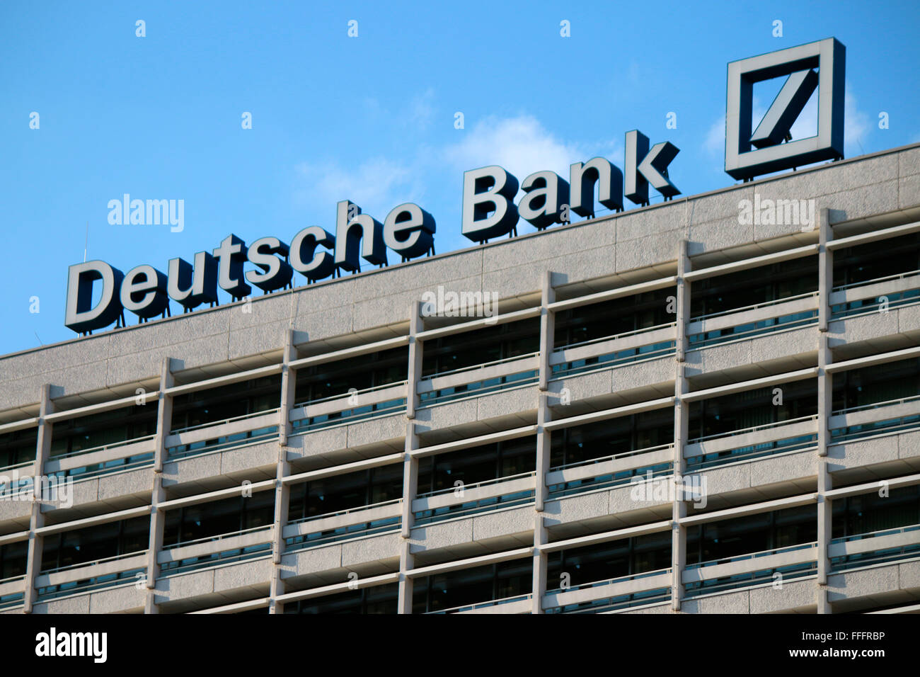 Markennamen : la "Deutsche Bank", Berlin. Banque D'Images