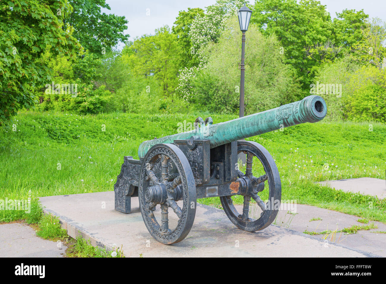 Canon du 18ème siècle, musée historique militaire d'artillerie, de génie et de Signal Corps, Saint Petersburg, Russie Banque D'Images
