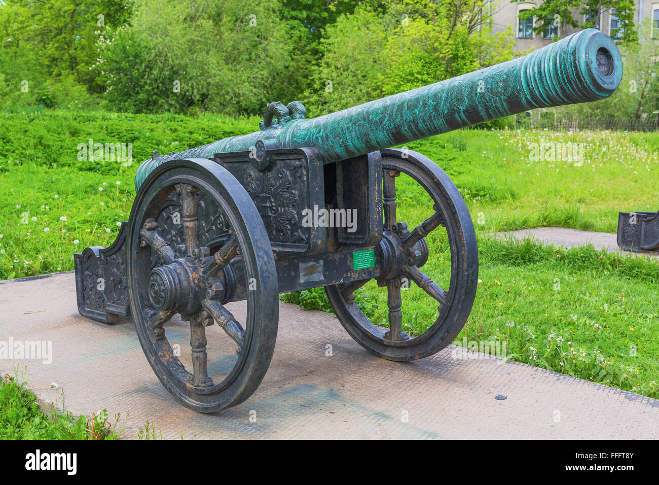 Canon du 18ème siècle, musée historique militaire d'artillerie, de génie et de Signal Corps, Saint Petersburg, Russie Banque D'Images