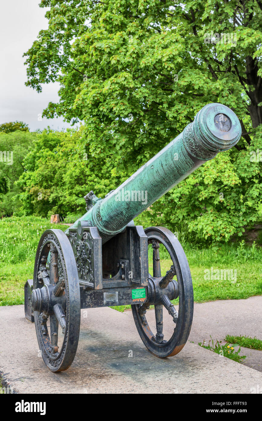 Canon du 18ème siècle, musée historique militaire d'artillerie, de génie et de Signal Corps, Saint Petersburg, Russie Banque D'Images