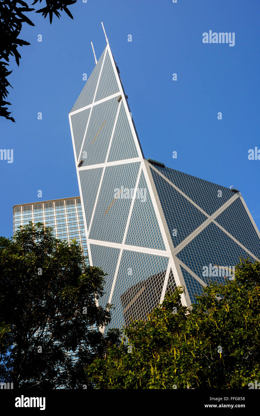 Bank of China Tower, Central, Hong Kong Banque D'Images