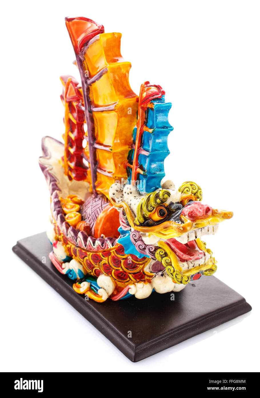 La culture chinoise du prince sur un fond blanc Banque D'Images