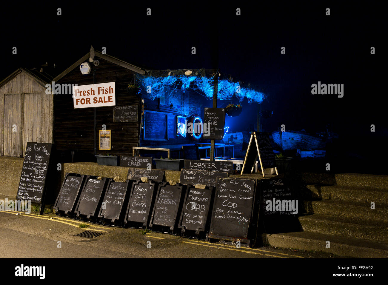 Fish shack Suffolk Aldeburgh East Anglia Angleterre Angleterre Europe Banque D'Images