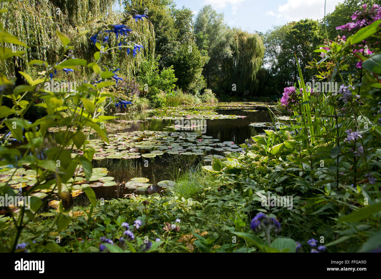 Jardin de Claude Monet giverny departement eure france europe Banque D'Images
