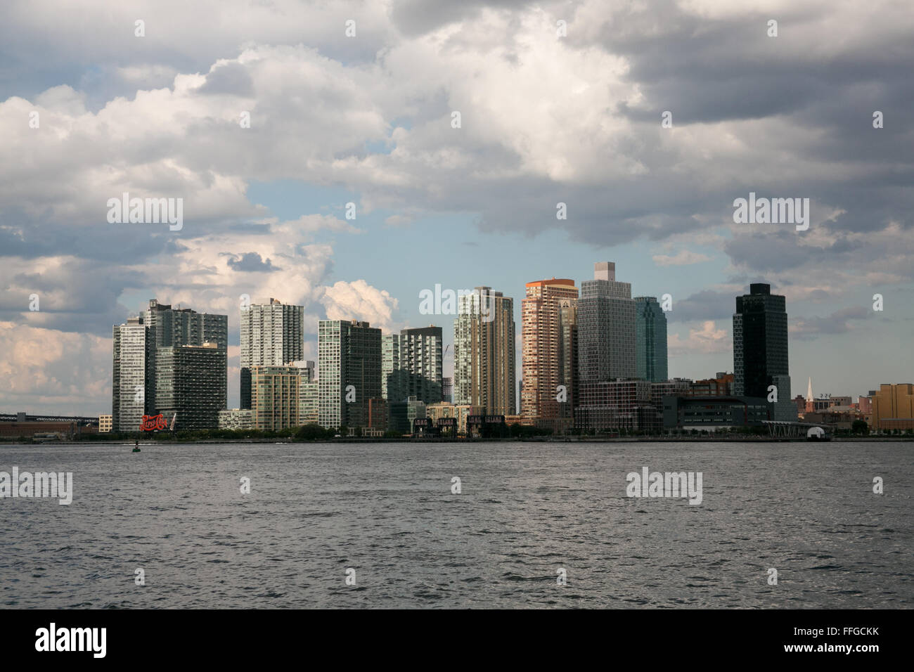 Long Island City skyline, New York. Banque D'Images