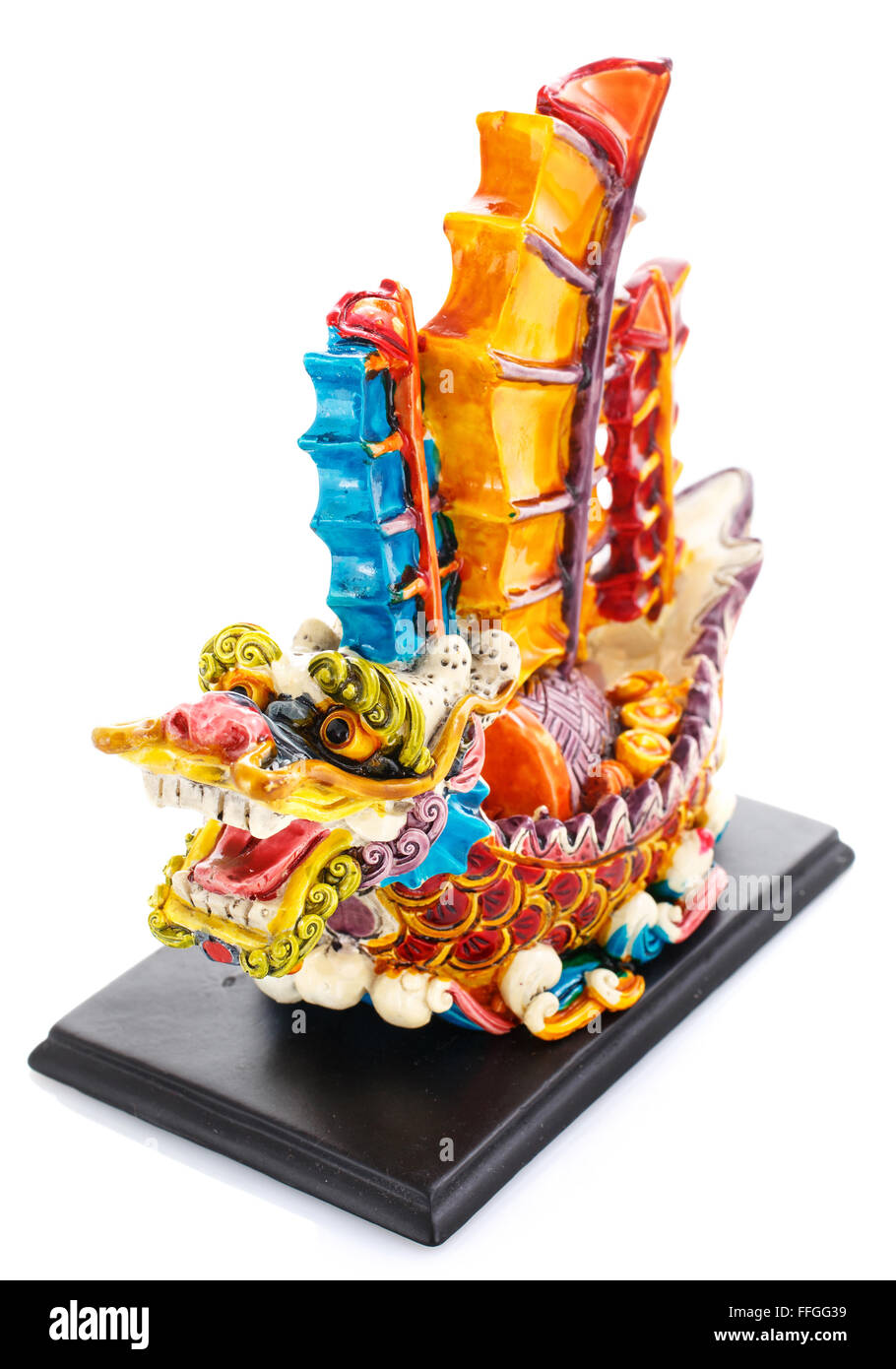 La culture chinoise du prince sur un fond blanc Banque D'Images