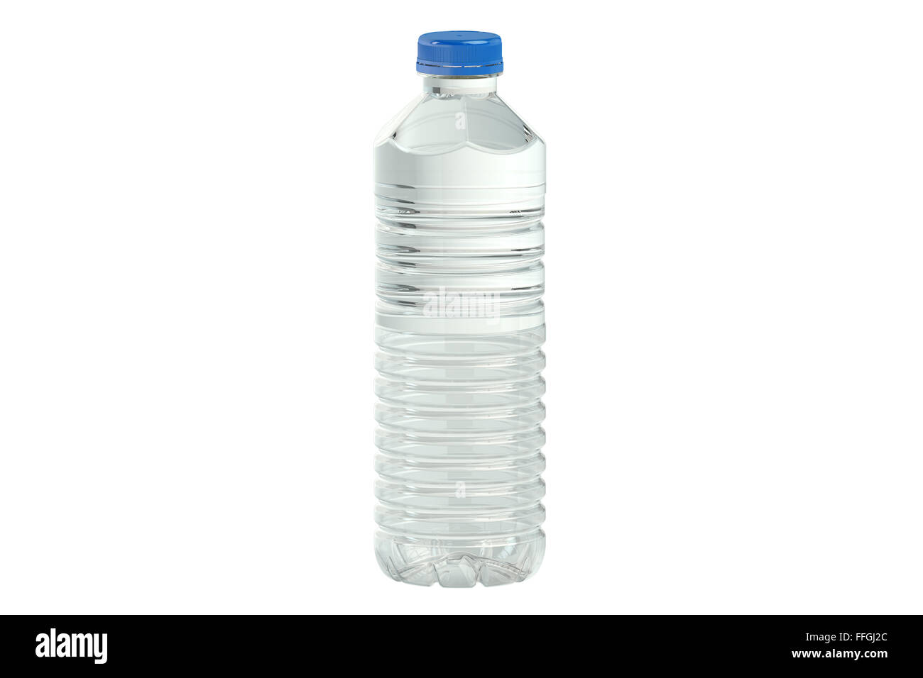 Bouteille d'eau isolé sur fond blanc Banque D'Images