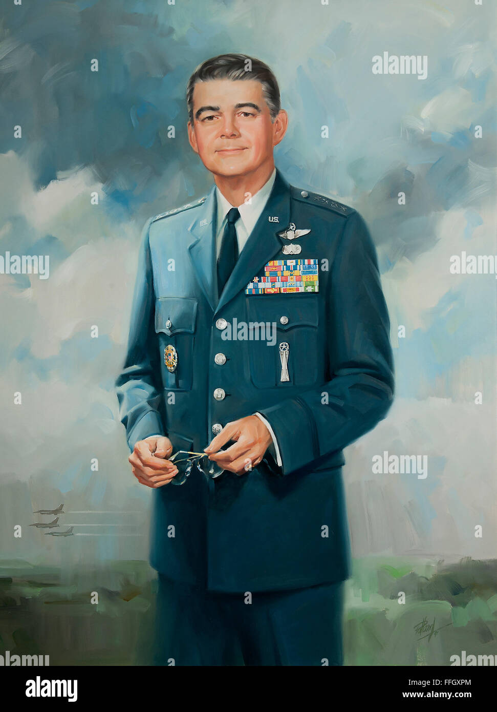 Michael J. Dugan Juillet 1, 1990 - Septembre 17, 1990 Michael J. Dugan est diplômé de l'académie militaire en 1958. Après avoir terminé la formation au pilotage, il pilotait FB100s en Angleterre et AB1s en Floride. En 1967, il est allé au Vietnam du Sud avec le 1er Escadron Commando. Après avoir enseigné à l'Air Force Academy, Dugan a obtenu un master =s de l'Université du Colorado et est allé(e) à l'Air Command and Staff College et de l'Air War College. De juin 1973 à juillet 1977, le Colonel Dugan a été affecté au Quartier général de la Force aérienne des États-Unis, Washington, D.C., d'abord en tant que chef de service de la direction et d'action dans le Banque D'Images