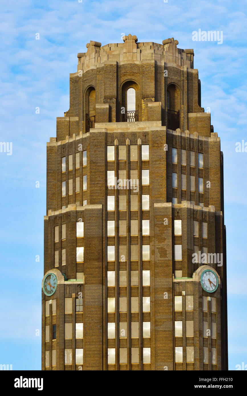 Tour au Central Terminal i Rail Station à Buffalo, NY Banque D'Images